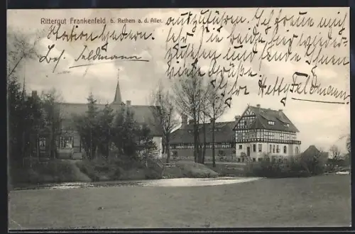 AK Rethem /Aller, Rittergut Frankenfeld