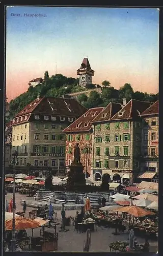 AK Graz, Hauptplatz, Café Nordstern