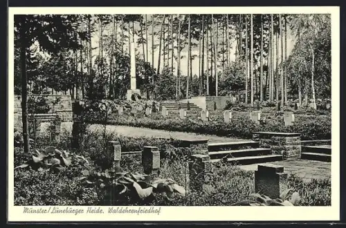 AK Munster /Lüneburger Heide, Waldehrenfriedhof