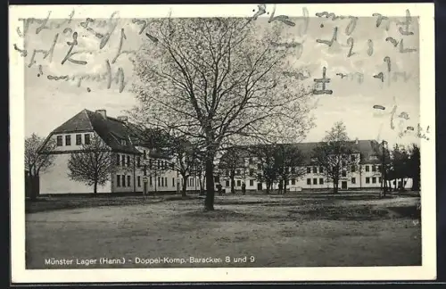 AK Munster Lager /Hann., Doppel-Komp.-Baracken 8 und 9