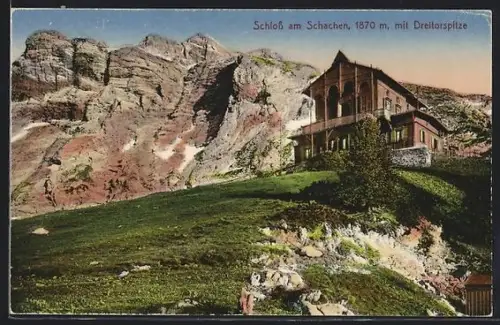 AK Schachen, Schloss am Schachen mit Dreitorspitze