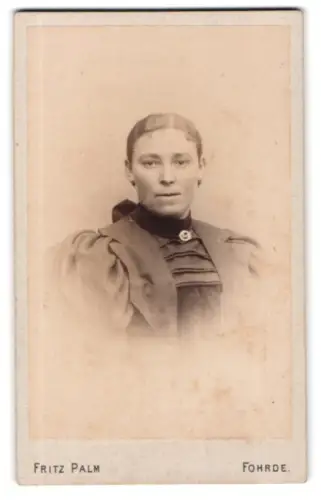 Fotografie Fritz Palm, Fohrde, Portrait einer Frau