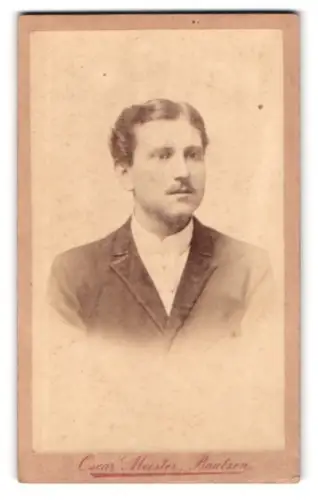 Fotografie Oscar Meister, Bautzen, Seminarstrasse 6, Porträt eines Mannes