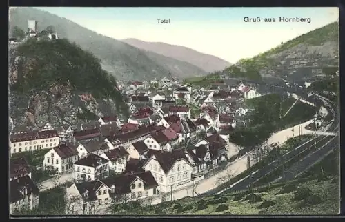 AK Hornberg, Gesamtansicht, Stadtpanorama, Burg