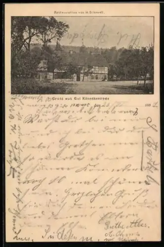 AK Könneckenrode, Gut Könnekenrode, Restaurant von H. Schmedt