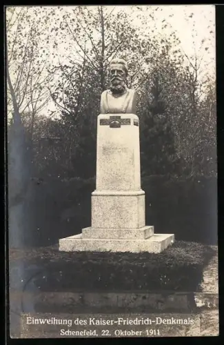 AK Schenefeld, Einweihung des Kaiser-Friedrich-Denkmals 1911