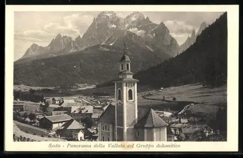 AK Sesto, Panorama della Vallata col Gruppo dolomitico