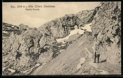 AK Otto-Schutzhaus, Schutzhaus auf der Rax von Camillo Kronich