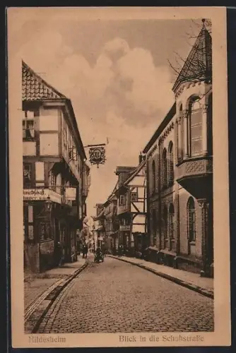 AK Hildesheim, Blick in die Schuhstrasse