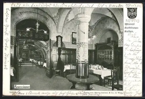 AK Wien, Rathauskeller, Rosenzimmer