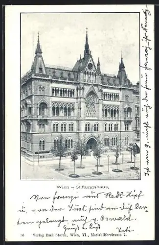 AK Wien, Partie am Stiftungshaus