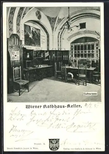 AK Wien, Restaurant Wiener Rathauskeller, Schwemme