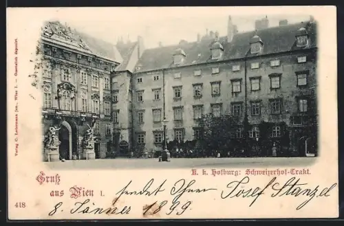 AK Wien, K. k. Hofburg, Schweizerhof-Trakt