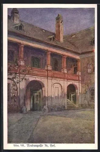 AK Wien, Neubaugasse 36, Hof