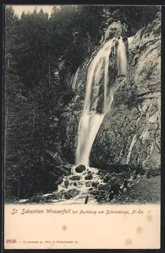 AK Puchberg am Schneeberge, St. Sebastian Wasserfall