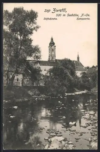 AK Zwettl /Niederösterreich, Stift Zwettl, Stiftskirche, Kampparthie