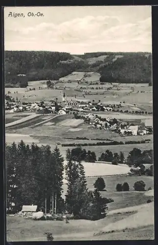AK Aigen /Ob. Öst., Panorama mit Kirche