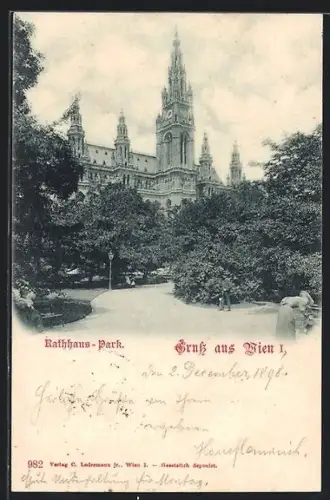 AK Wien, Partie im Rathauspark