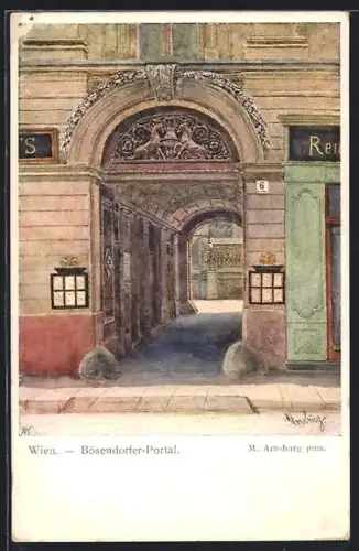 Künstler-AK Wien, Bösendorfer-Portal