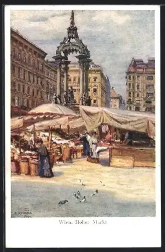 Künstler-AK Wien, Hoher Markt