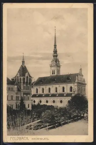AK Feldbach, Kirchenplatz