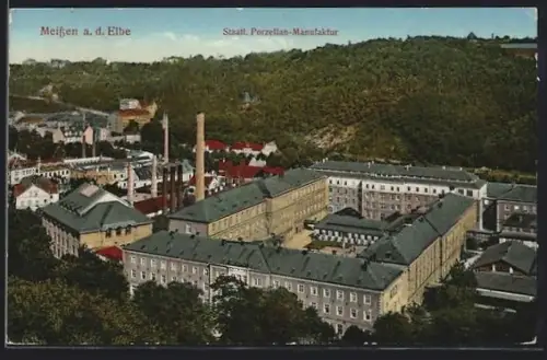 AK Meissen a. d. Elbe, Staatl. Porzellan-Manufaktur