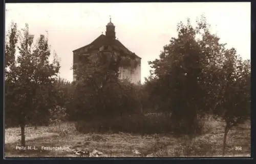AK Peitz /N.-L., Am Festungsturm