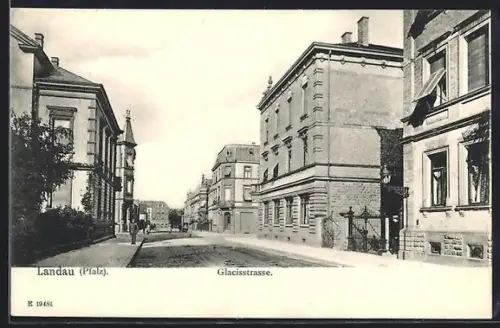 AK Landau /Pfalz, In der Glacisstrasse