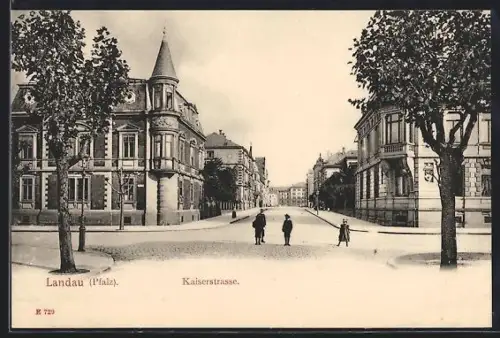 AK Landau /Pfalz, Kinder in der Kaiserstrasse