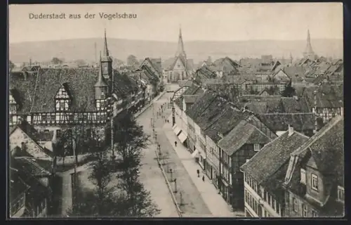 AK Duderstadt, Ortsansicht aus der Vogelschau