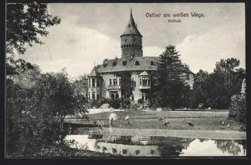 AK Oelber am weissen Wege, Blick zum Schloss