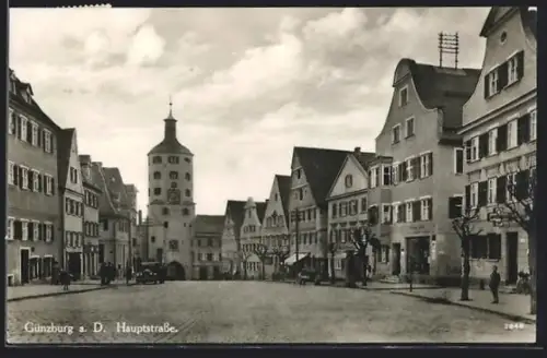 AK Günzburg a. D., In der Hauptstrasse