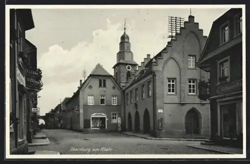 AK Obernburg am Main, Strassenansicht im Ort