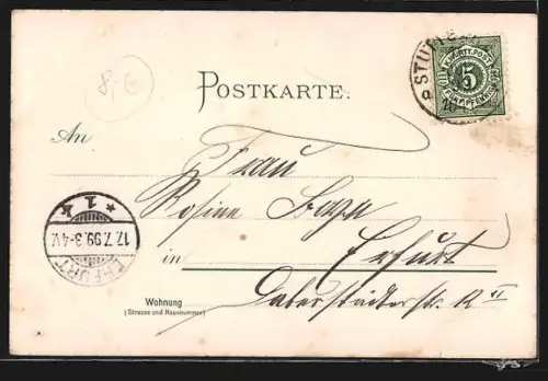 Lithographie Rechberg, Kirche, Ruine