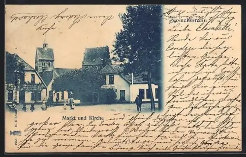 AK Zwischenahn, Marktpartie mit Kirche