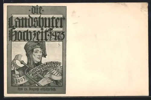 AK Landshut, Erinnerung zur Landshuter Hochzeit 1975 mit Festzug und Volksfest