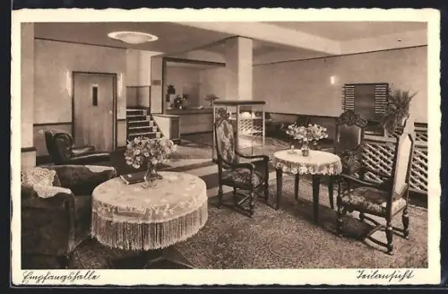 AK Berlin-Kreuzberg, Stuttgarter Hof, Empfangshalle