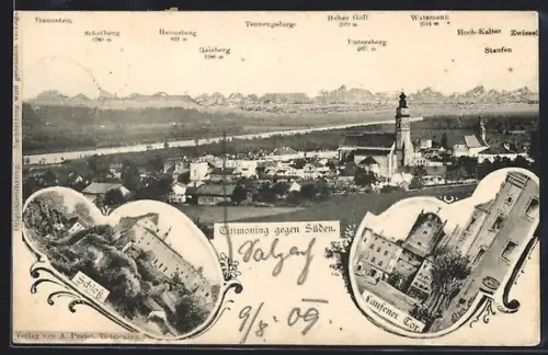 AK Tittmoning, Ortsansicht, Schloss, Laufener Tor