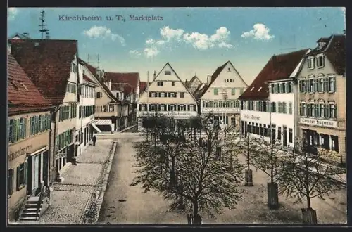 AK Kirchheim u. T., Marktplatz