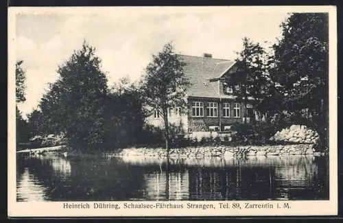 AK Zarrentin i. M., Schaalsee-Fährhaus Strangen, Inh. Heinrich Dühring