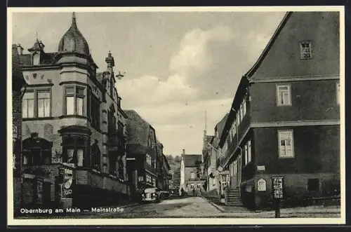 AK Obernburg am Main, Partie in der Mainstrasse