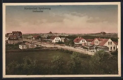 AK Spiekeroog, Ortsansicht aus der Vogelschau
