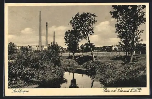 AK Kirchlengern, Fabrik a.d. Else