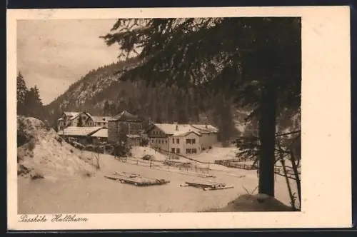 AK Passhöhe Hallturm, Ortspartie