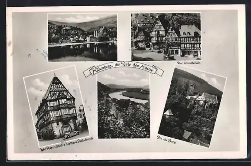 AK Miltenberg /Main, Hotel Riesen, Alte Burg, Schnatterloch