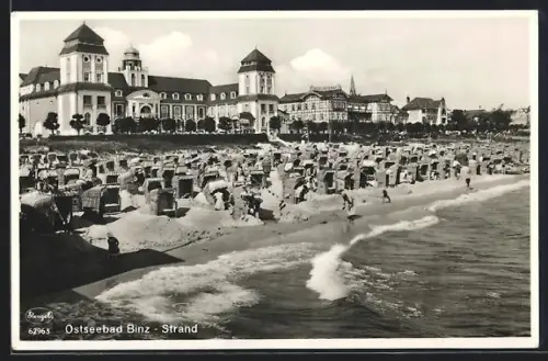 AK Binz, Ostseebad, Strandpartie