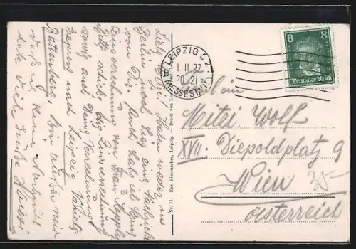 AK Leipzig, Neues Rathaus mit Rathausring, Strassenbahn