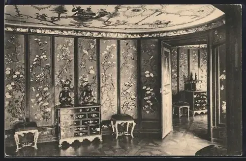 AK München-Nymphenburg, Königlicher Schlosspark, Pagodenzimmer in der Pagodenburg, Innenansicht