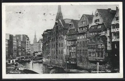 AK Alt-Hamburg, Deichstrassen-Fleet