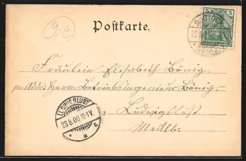 AK Alt-Rostock, Fischerbruch mit Kirche